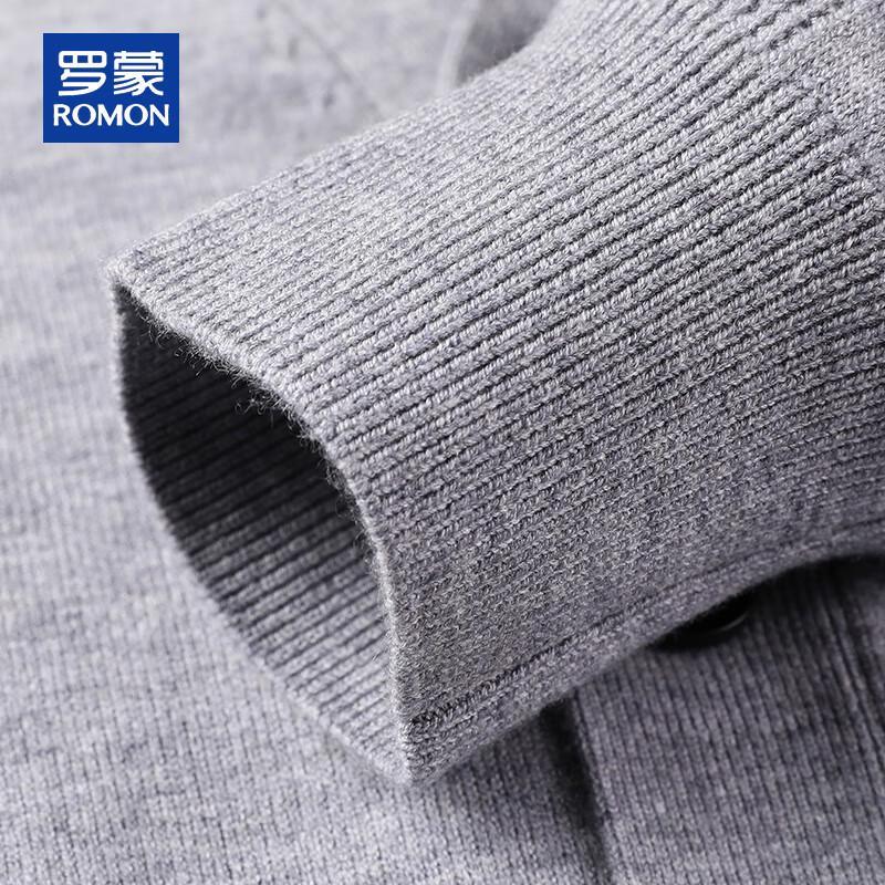 ROMON Men's V-Neck Knitted Cardigan