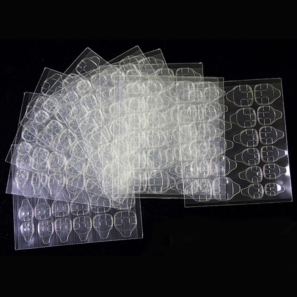 Double Side Nail Glue Sticker Adhesive Tabs for Fake Nails Supre Sticky Waterproof Breathable Nail Jelly Glue