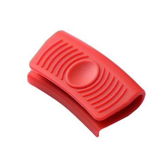 Pair Silicone Pot Handle Covers Heat Resistant Kitchen Pot Clip