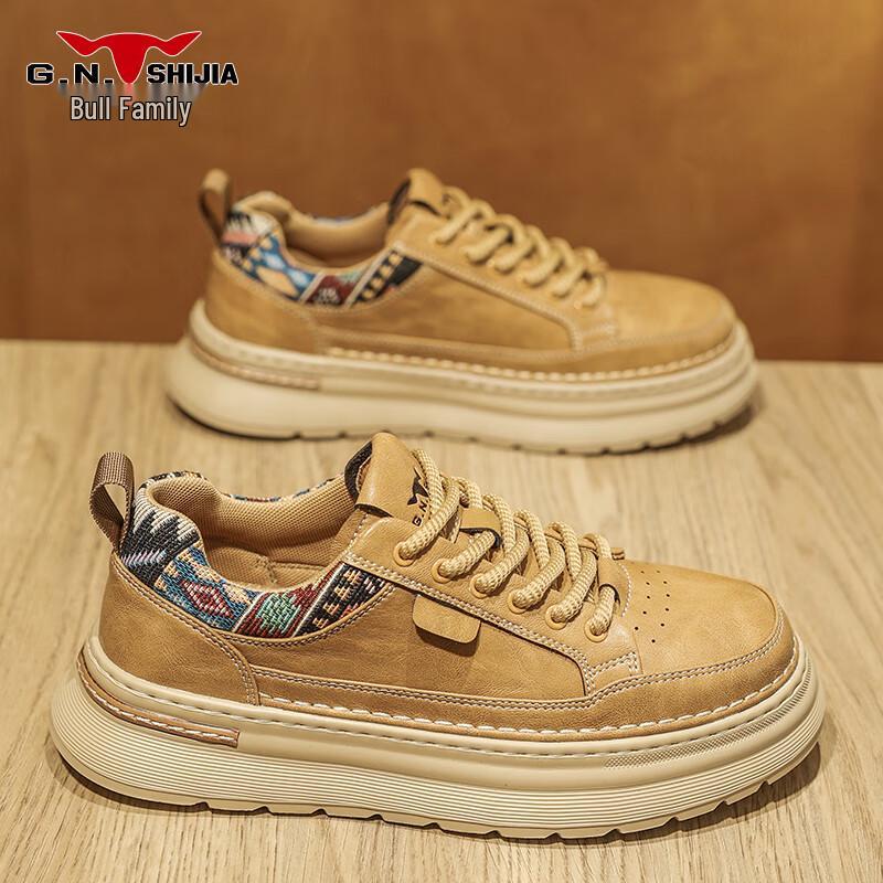 Men s Retro Thick-Soled Casual Board Shoes 41