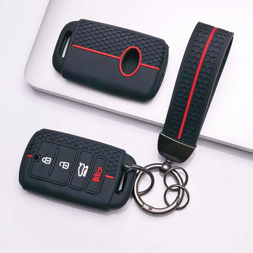 Key Fob Cover for Hyundai with Keychain Anti-Scratch Guard Shockproof Protection Soft Grip Texture Responsive Button Touch Dust Resistant Cover