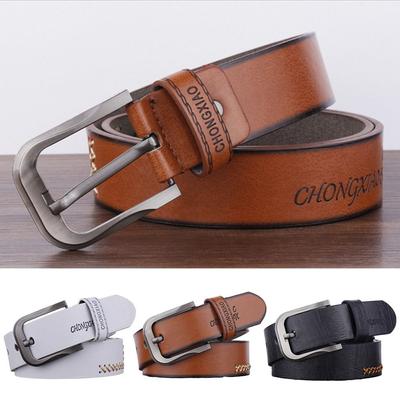 Cowboy Pin Buckle Waistband Vintage Business Belts All-match Leather Belt  Men's Belt