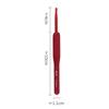 1Pc Red Crochet Hook Silicone Handle Aluminum Hand Knitting Needles Crocheting