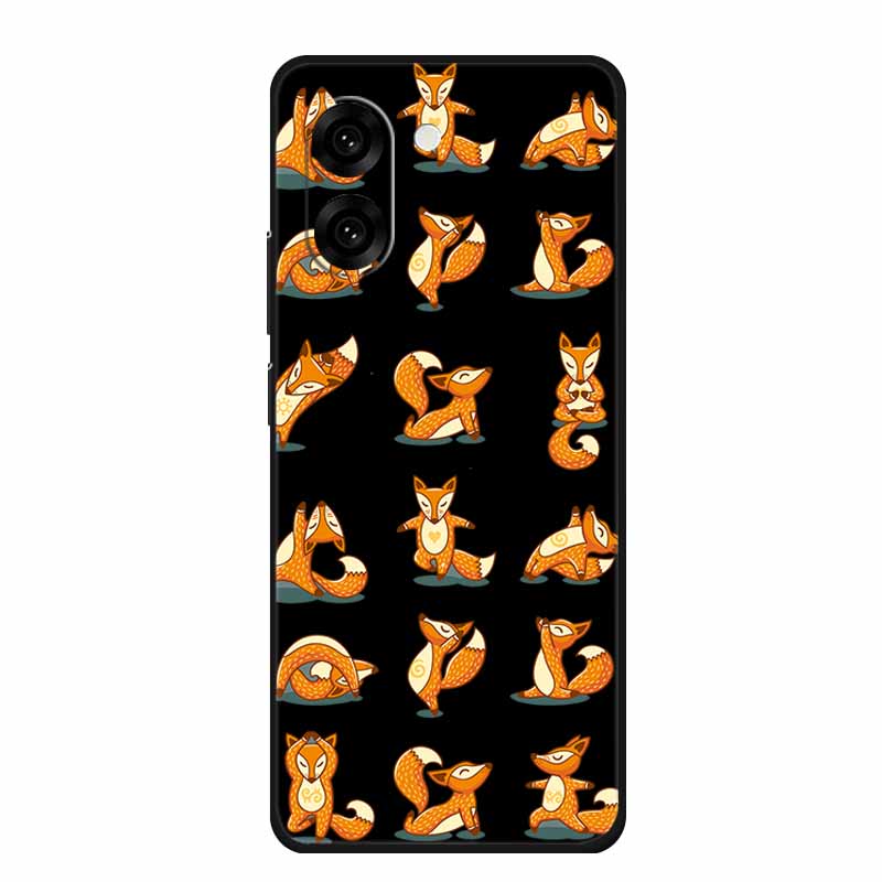 Black Silicone Case For OnePlus Nord CE5 Case One Plus Nord CE 5 Cartoon Cat Soft Back Cover For OnePlus Ace 5 Racing Phone Case