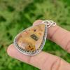Mothers Day Deal Sterling Silver Leopard Skin Jasper Stone New Pendant Jewelry