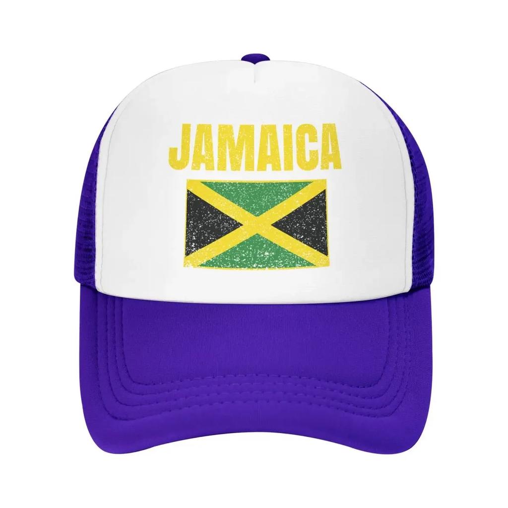 Custom Classic Unisex Jamaica Country Jamaican Flag Trucker Hat Adult Adjustable Baseball Cap Women Unisex Outdoor Dad Hat