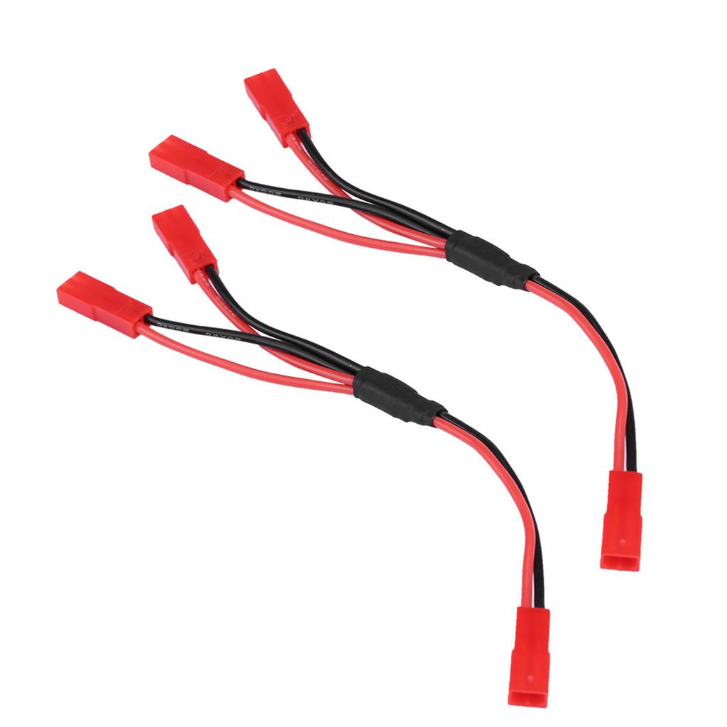 JST Y Cable, 2PCS Female to Female Connector Plug Wire with 15cm Length, for -4 ESC RC Car Accessory Part