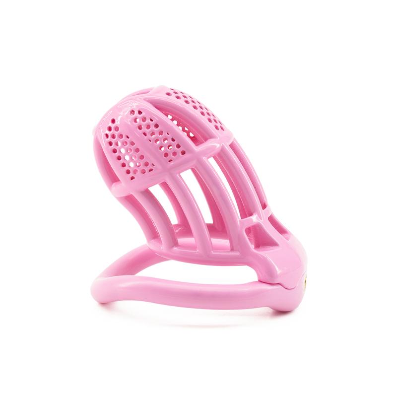 Resin Penile Plastic Restraint Cage S/M/L Easy to Clean Invisible Arc Ring Honeycomb Mesh Male Chastity Lock Sex Products