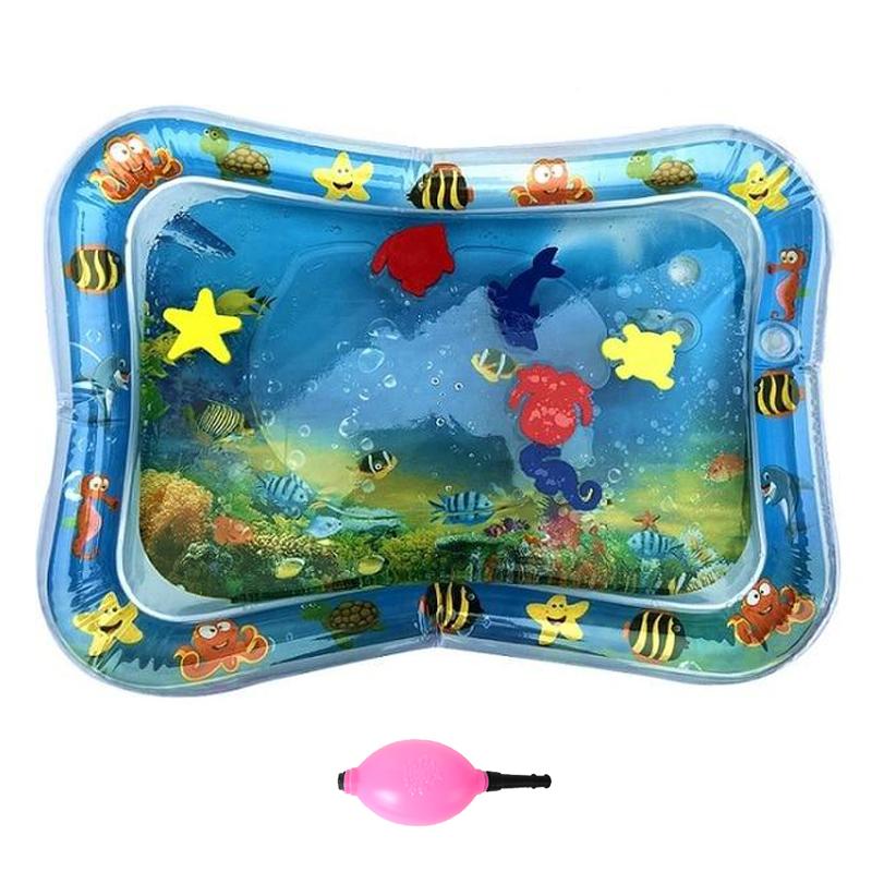 Baby Water Play Mat Tummy Time Toys For Newborns Playmat Pvc Toddler Fun Activity Inflatbale Mat Infant Toys Seaworld Carpet