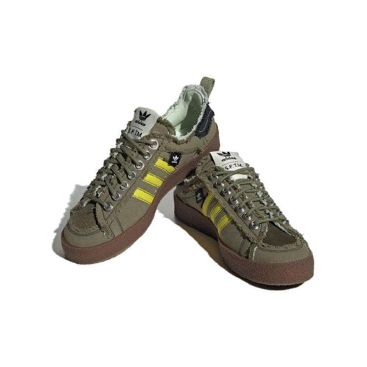 Song For The Mute X Adidas Campus 80s Earth Pack Unisex Sneakers Green Focus-Olive Core-Black ID4792