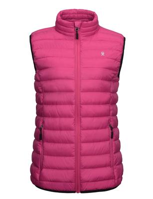 Donkey Golf Vest Golf Wear Filling Full Zip Sleeveless Down Jacket Thermal Cold Protection Rose M [Little Andy] Women's