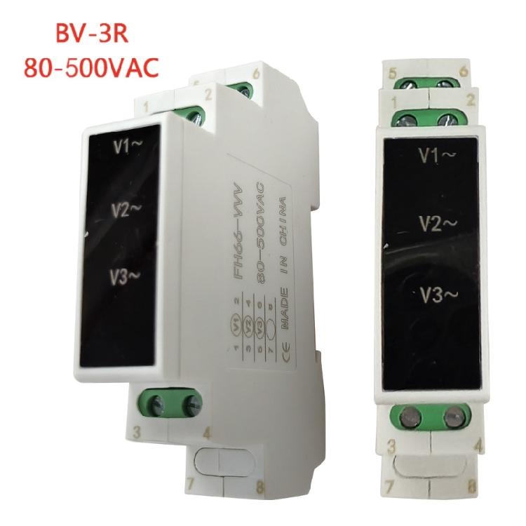 Mini Modular-Voltmeter Gauge Three Phase Voltage Meter-Monitor 80V-500V Din Rail