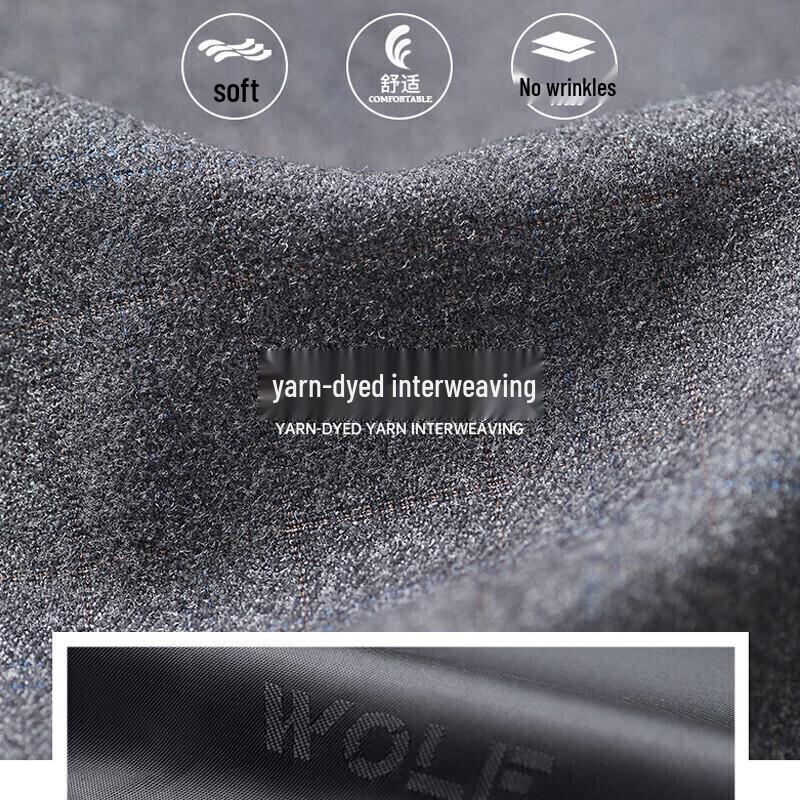 Septwolves Men's Plaid Business Casual Jacket