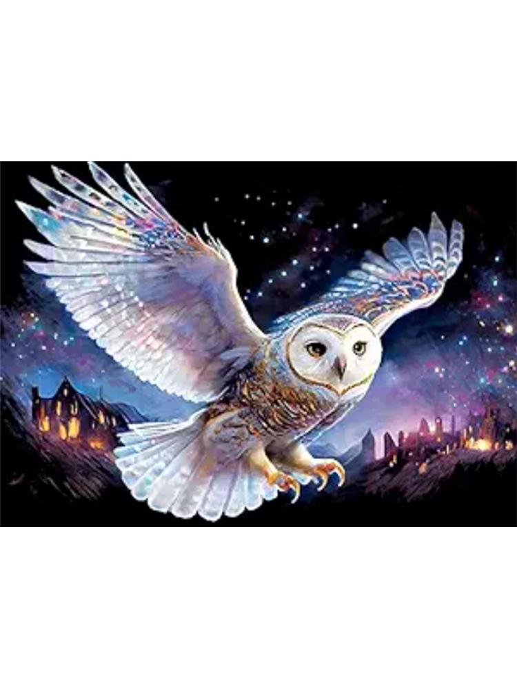 Animal 5D Diamond Painting Shark King Ocean Inlaid with Diamond Owl Animal DIY Embroidery Colorful Painting Home Decoration