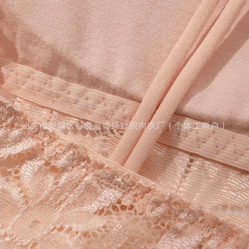 European & American Hot-selling Anti-sagging French Lace Double Strap Sexy Bra