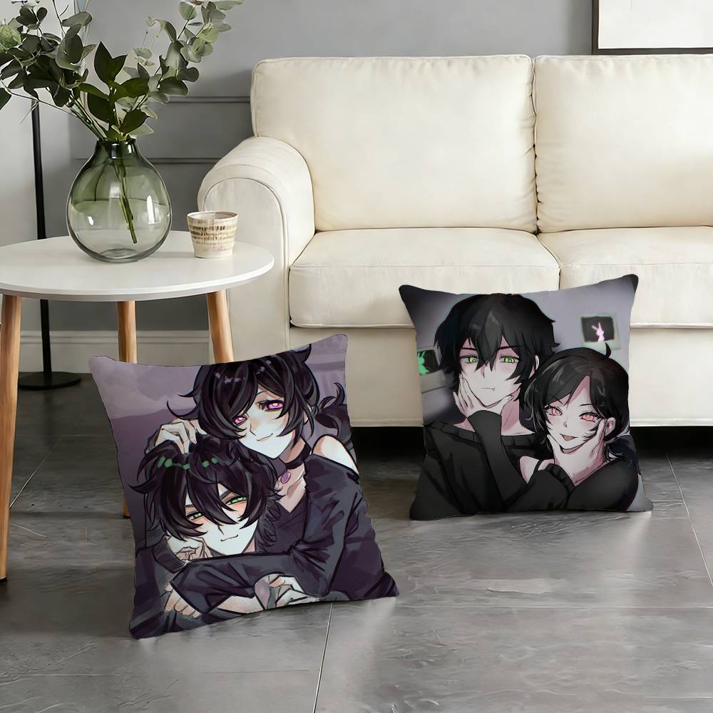 C-Coffin Of A-Andy And L-Leyley Pillow Case Pattern Printed Pillowcase For Living Room Sofa Cushion Cover