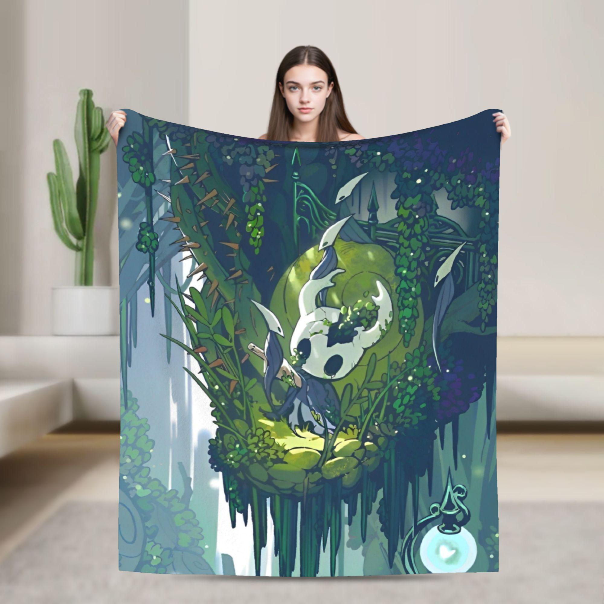 

Hollow Knight Blanket Flannel Games Action Ultra-Soft Throw Blanket for Bedding Couch Bed Rug 150x180cm