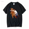 HOT SALE A Grizzly Bear T Shirt Cool Unisex Punching Vintage Washed Homme Designer Clothes Fashion Top For Everyday Wear