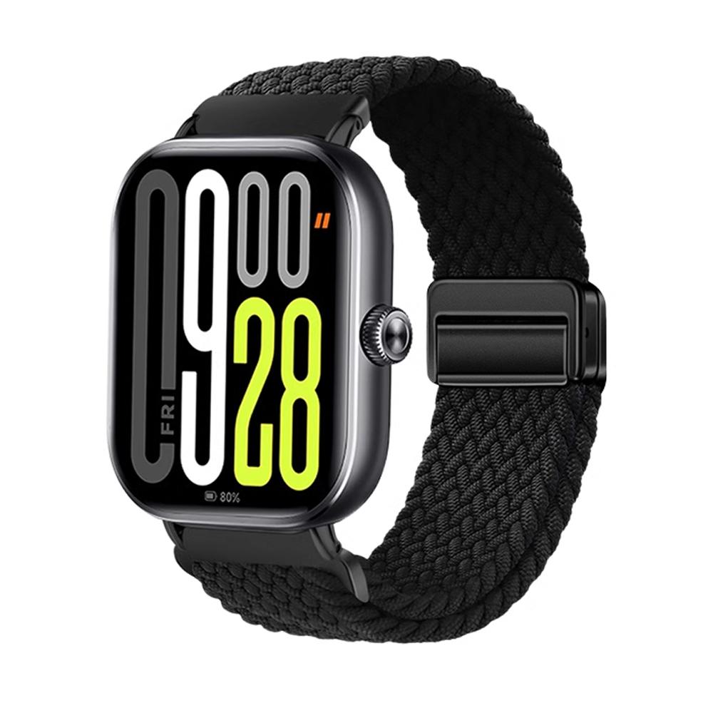 

Плетеные ремешки для часов Redmi watch 5 active/5 lite ремешок для часов магнитный браслет correa для Xiaomi Redmi watch 5 active 22мм Redmi watch 5 Active чёрный