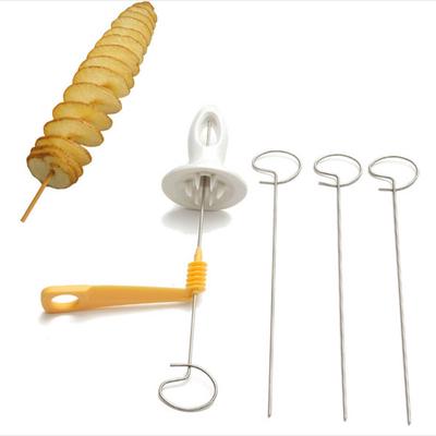 Gadget da cucina Tornado Taglierina a spirale per patate Spiralizzatore per verdure Patate Affettatrice per patate Trituratore