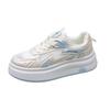 Mesh Versatile Little White Shoes Women's 2025 Summer and Autumn New Fashion Lace-up Comfortable Dad Shoes Breathable and Lightweight Casual Shoes
