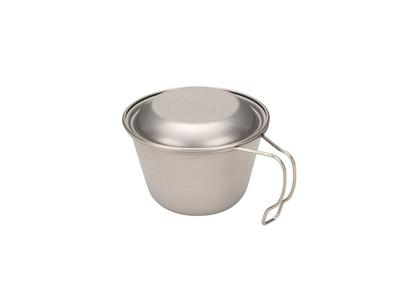 Snow Peak Deep Titanium Sierra Cup with Lid Camping Outdoor Lightweight E-314