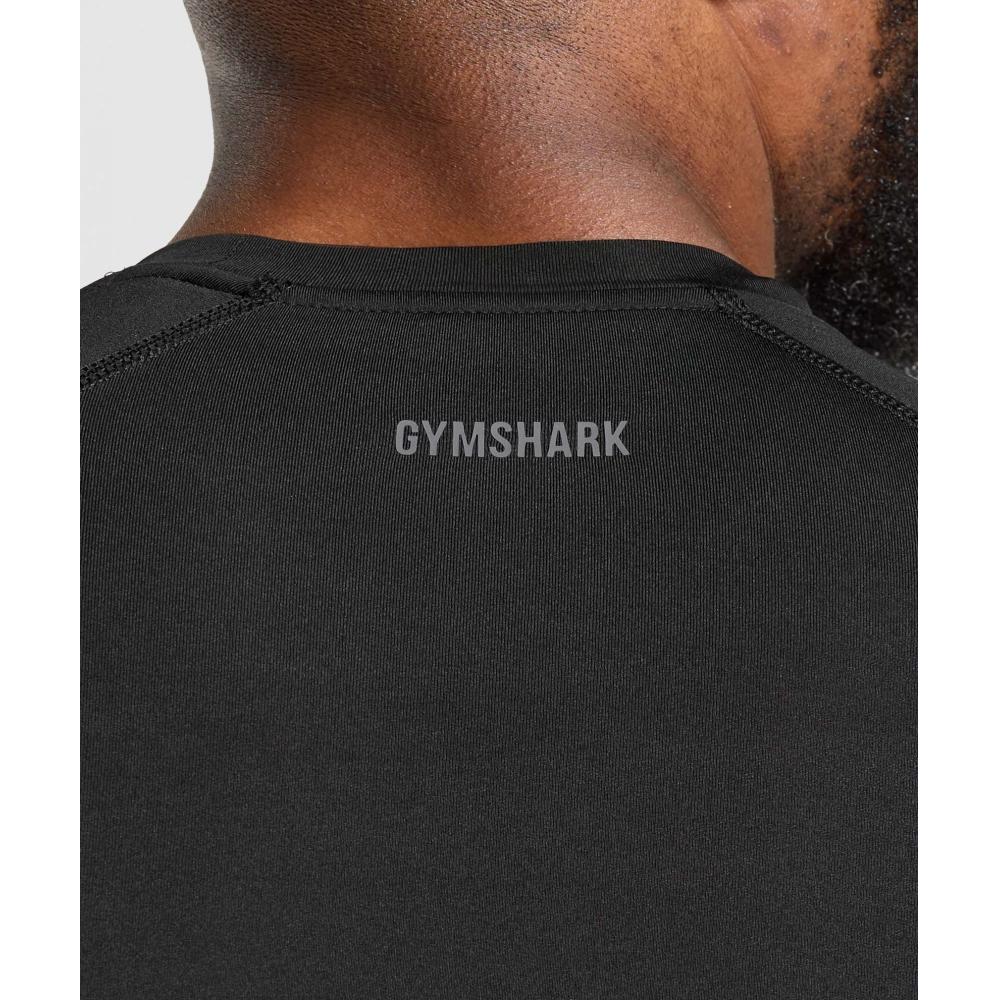 Gymshark Tričko ElementT Baselayer černé A2b4c Bb2j