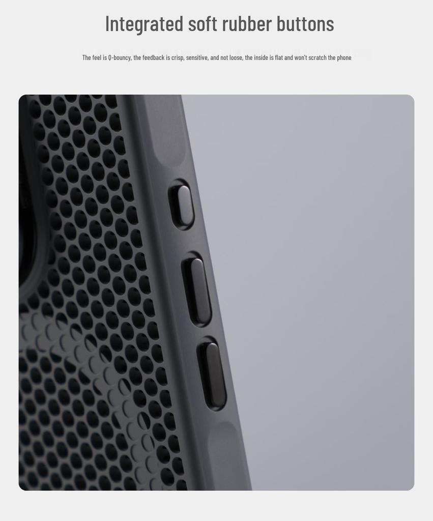 Honeycomb Heat Dissipation Stand for iPhone 17 Pro Max Magnetic & Drop-Proof Protective Case