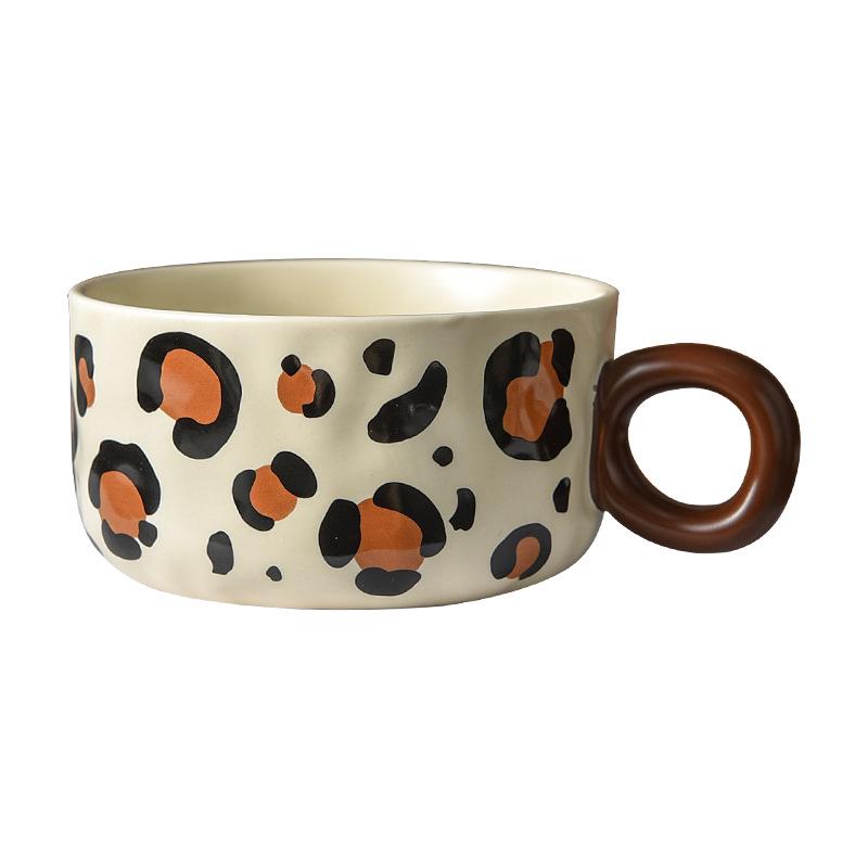 Model Animal Valoare Mare Cupă Scurtă Ceramică pentru Desert Înghețată Senzație High End Design Nișă Cană Cafea Comercială Feminină