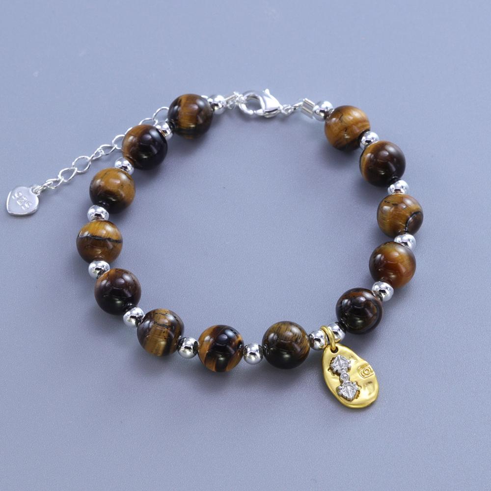 8mm Natural Stone Bracelet Multicolor Quartzs Amethysts Hematite Tiger Eye Beads Bracelets for Women Jewelry