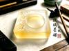 Elegant Glass Ink Dish Tray Multifunctional Chinese Calligraphy Brush Rest Paperweight