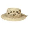 2025 Summer New Seaside Vacation Wind Hollow Raffia Flat Top Top Hat Female Temperament Sunshade Sunscreen Straw Hat