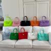 Elegante e fresca borsa Kelly di grande capacità, borsa tote da pendolare personalizzata e alla moda, borsa a tracolla trasparente versatile di nicchia