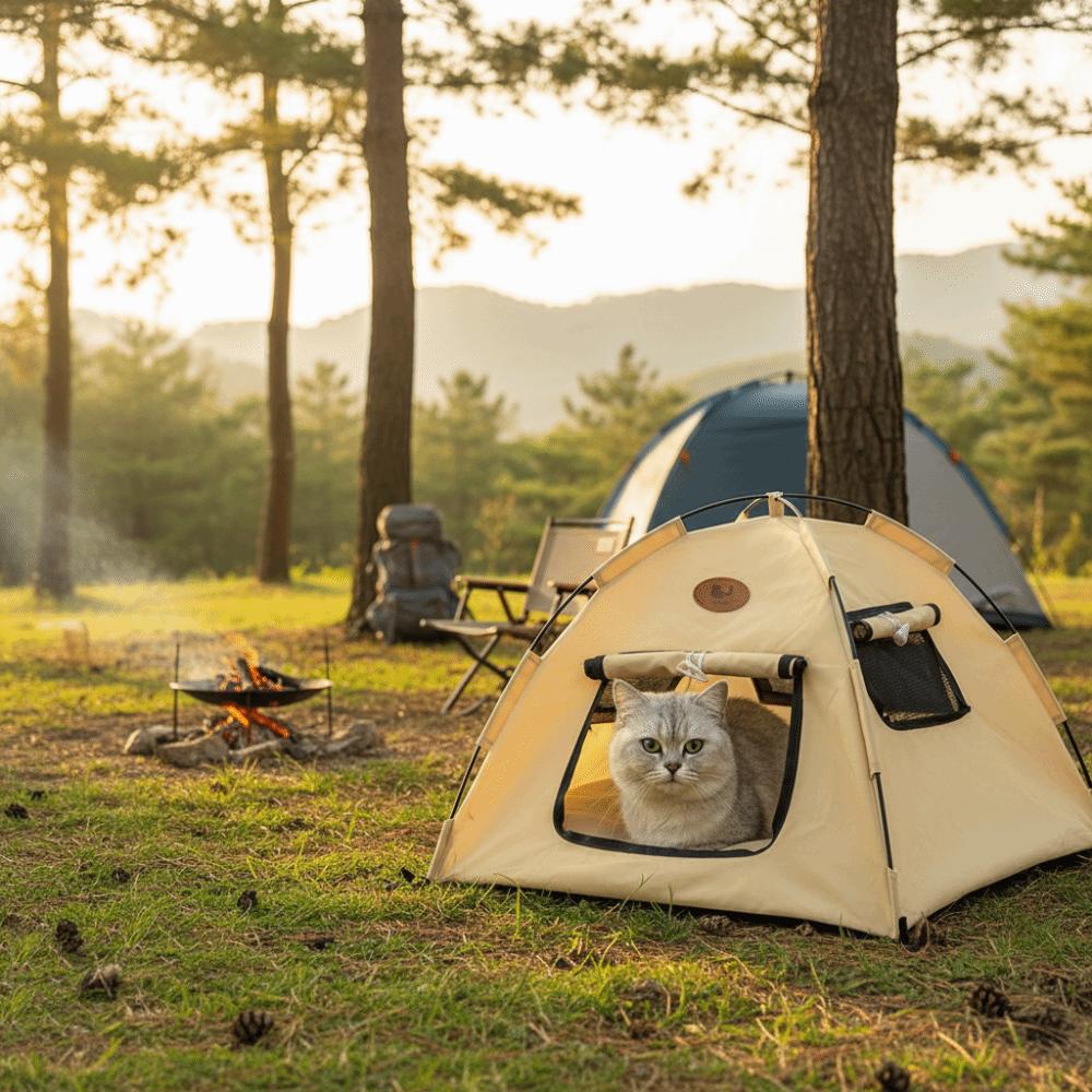 Breathable Pet Nest Tent Folding Cat Sleep House Portable Pet Kennel  Four Seasons