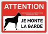 Hisun Tin Sign HD Tin Sign Bilingual Security Warning Wall Decor  Retro French  English Video Surveillance Metal Poster for Business Home