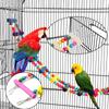 Parrots Cage Ladder Swing Set Wooden Swing Standing Supplies Bridge Training Parrots Standing Supplies