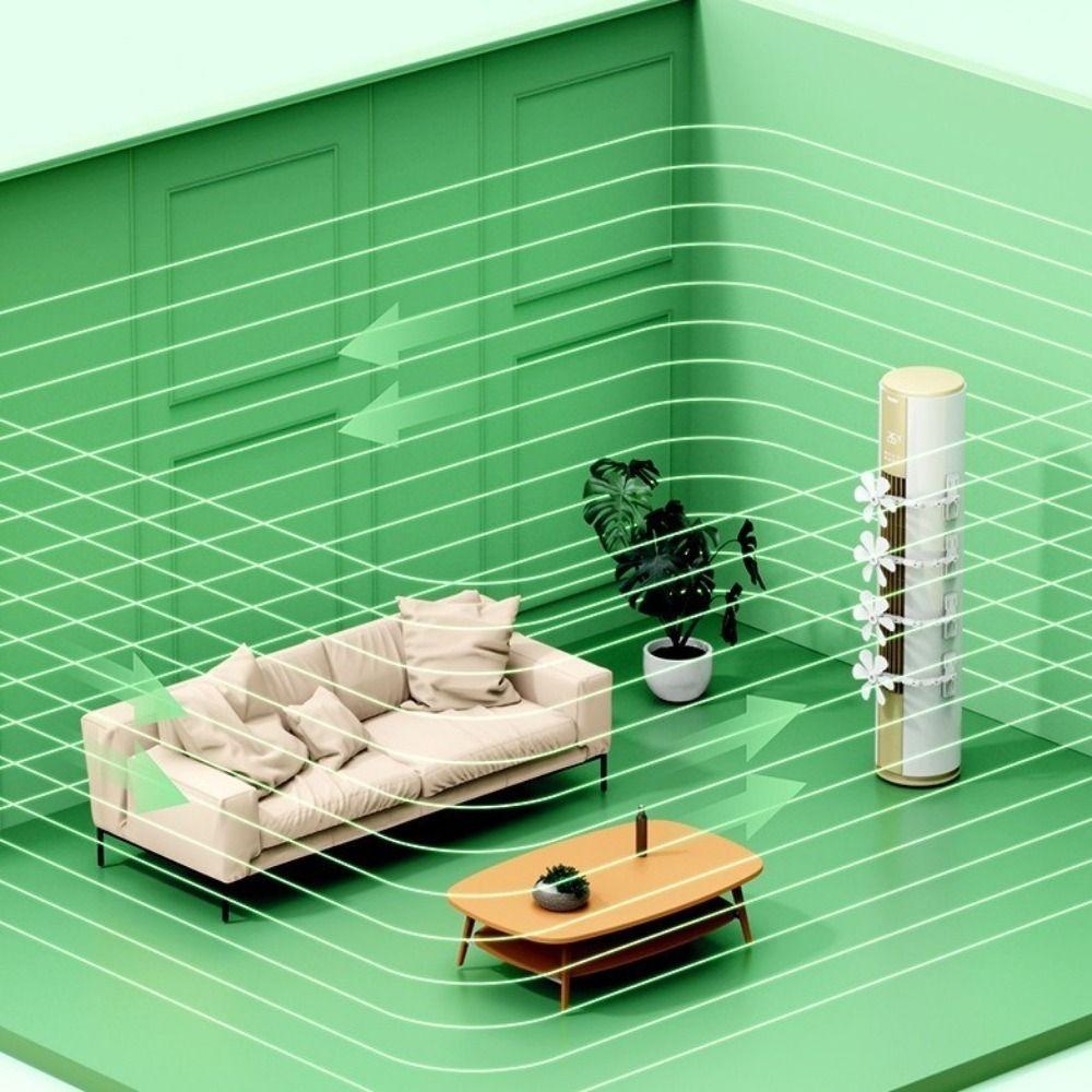 Wall Mounted Air Conditioner Windshield Windmill Shaped Air Conditioner Vent Fan  for Home