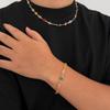 Hip-Hop Nische Bunte Pentagramm Kristall Halskette für Männer High-End Nischen Schlüsselbein Kette Herrenschmuck
