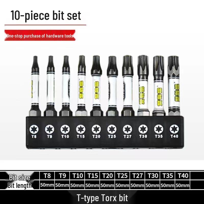 

Магнітний Набір Шестигранних та Хрестових Біт Т-Типу: Супертвердий PH1 Маленька головка до PH3