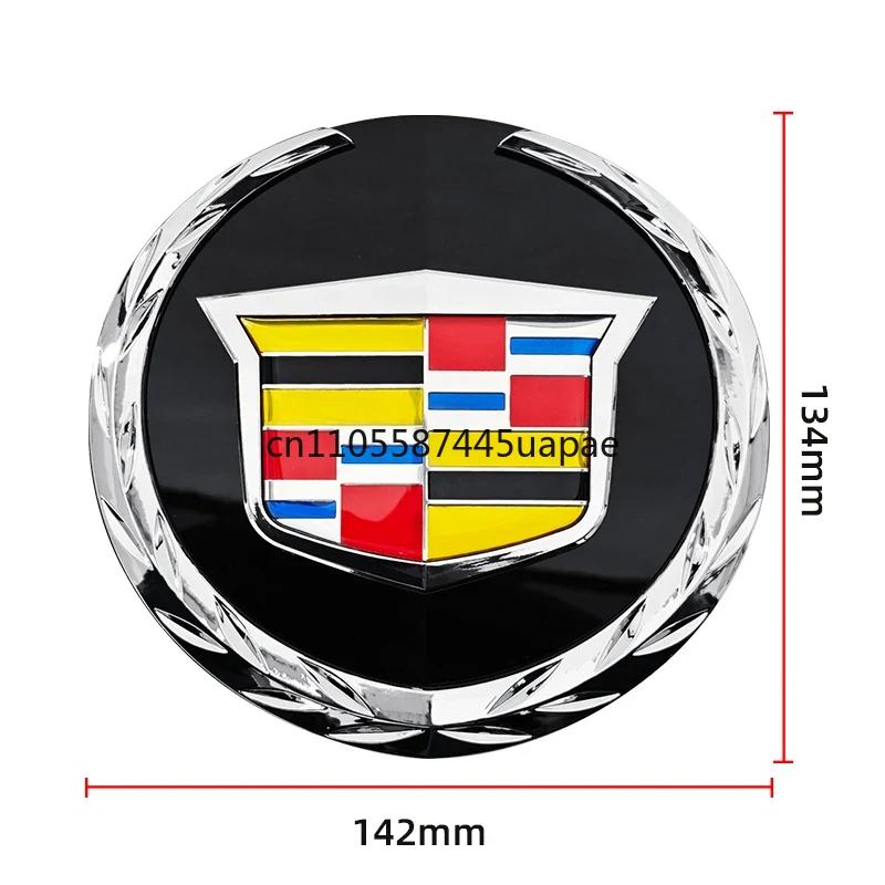 1pcs ABS 14.2CM Car Front Head Center Grille Emblem Badge Label Sticker for Cadillac 2007 2008 2009 2010 2011 2012 2013 2014
