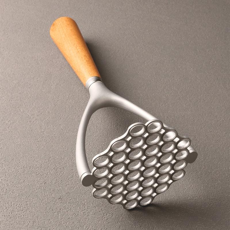 Aluminum Alloy Potato Masher Manual Fruit Vegetable Pressure Mud Machine Bean Masher Kitchen Tool Potatoes Crusher