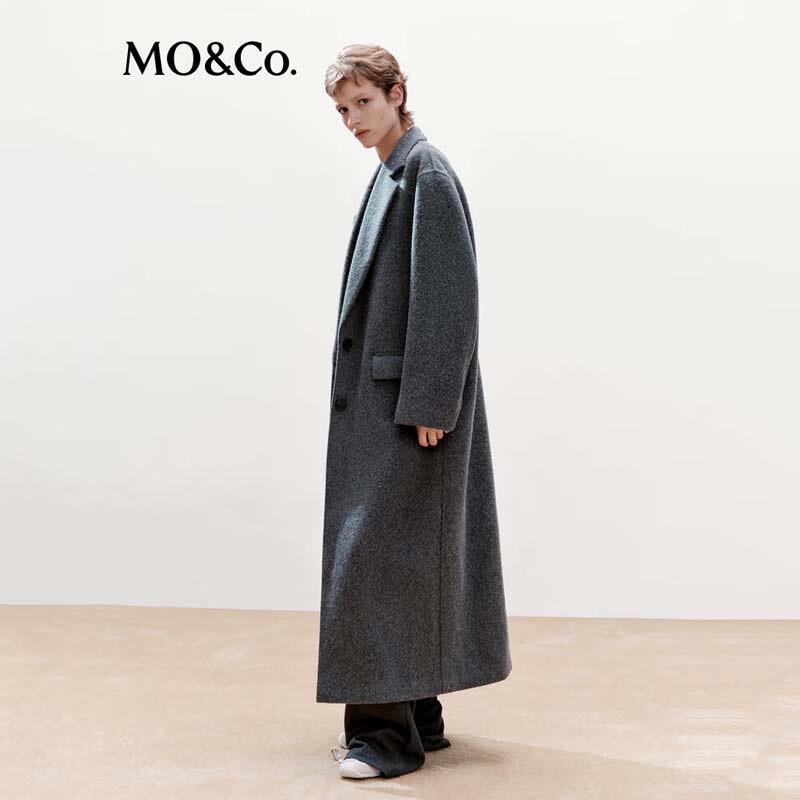MO&Co. Women's Double-faced Wool Long Coat MBE4OVC012