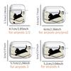 Cute Cat Clear Earphone Cases Cover Case For Airpods 4 Pro3 Pro2 1 Pro 3 2