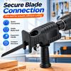 2sets Electric Drill To Reciprocating Saw Conversion Adapter; Multifunctional Jigsaw and Scroll Saw Conversion Head; Includes 3 Saw Blades; Metal