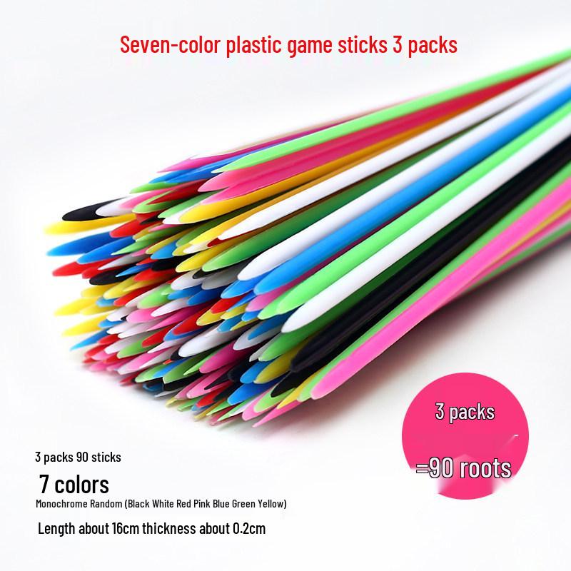 Colorful Pick-Up Sticks: 80s Nostalgic Interactive Educational Game for Kids and Parents