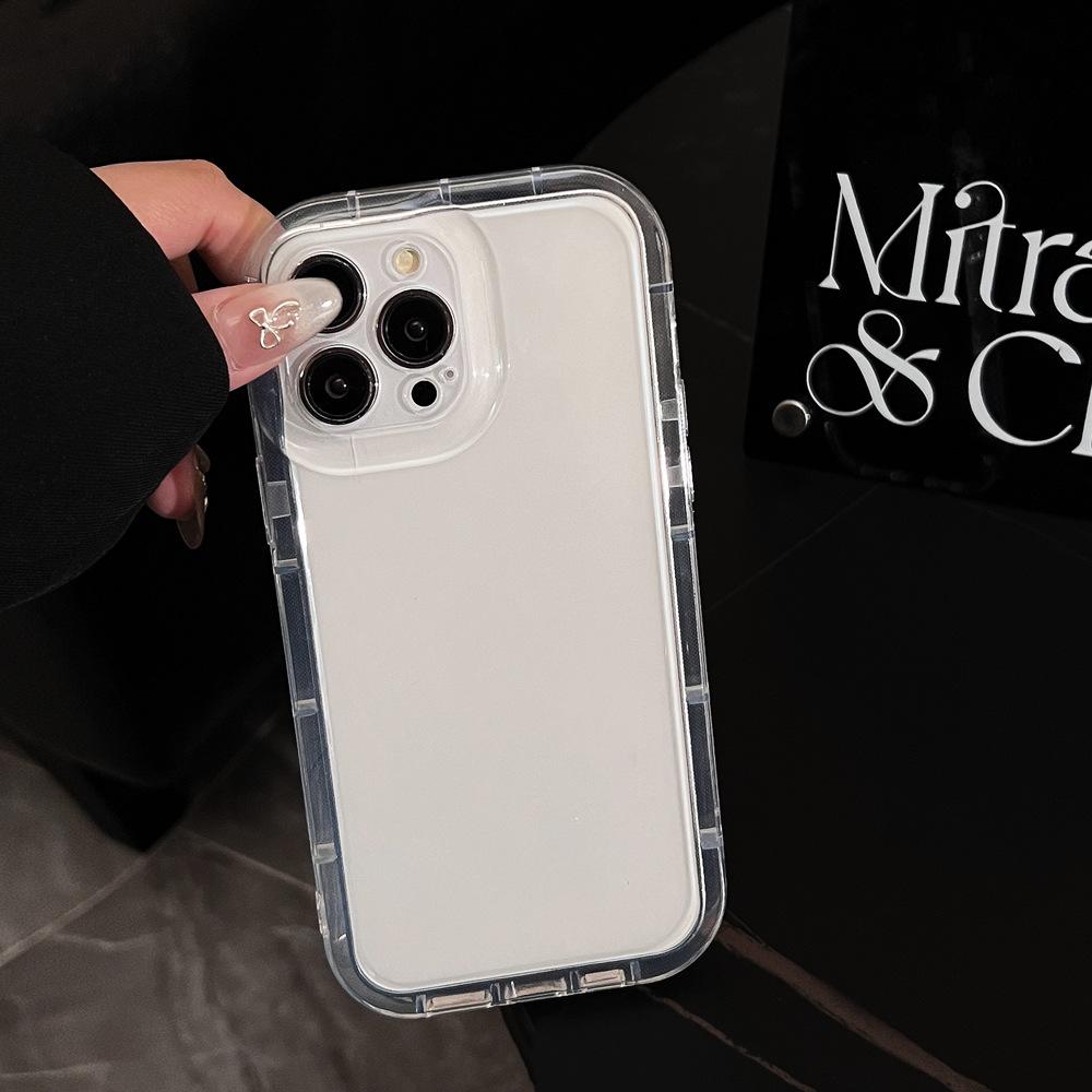 

Applicable To 15promax Mobile Phone Case Apple IPhone 16 Simple Air Cushion Anti Fall 14 Full Cover 13 Transparent Soft Sleeve 12 12pro