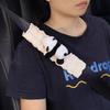 New Cute Cartoon Panda Car Seat Belt Cover Four Season Universal Soft Puff Material Auto Safety Shoulder Pad Car Decoration