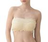 Laurea Core Core Beige Size Tube Strapless with Sweat Beautiful Lace Fabric Women's Bra, M, Top, Bra, Lace, Cute, Cups, Pads, Strapless, Floral,