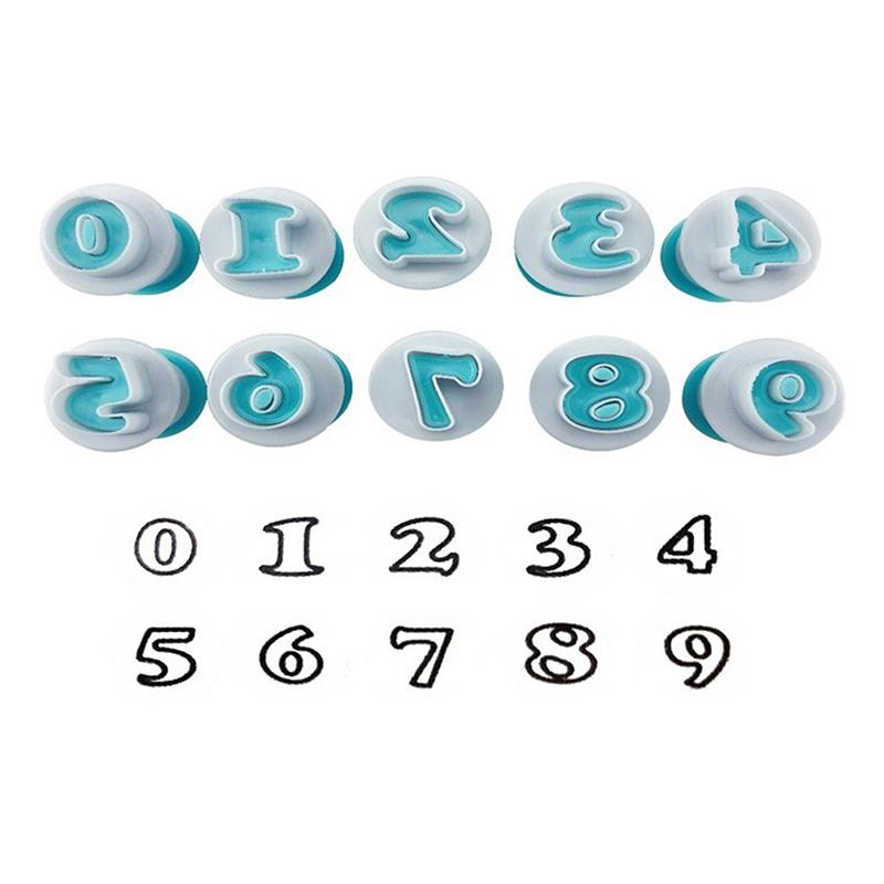 Moule à Pâtisserie Lettre Fondant Découpoir à Biscuit Alphabet Majuscules et Minuscules Chiffres Décoration de Gâteau Outils de Gâteau DIY Pour Enfants