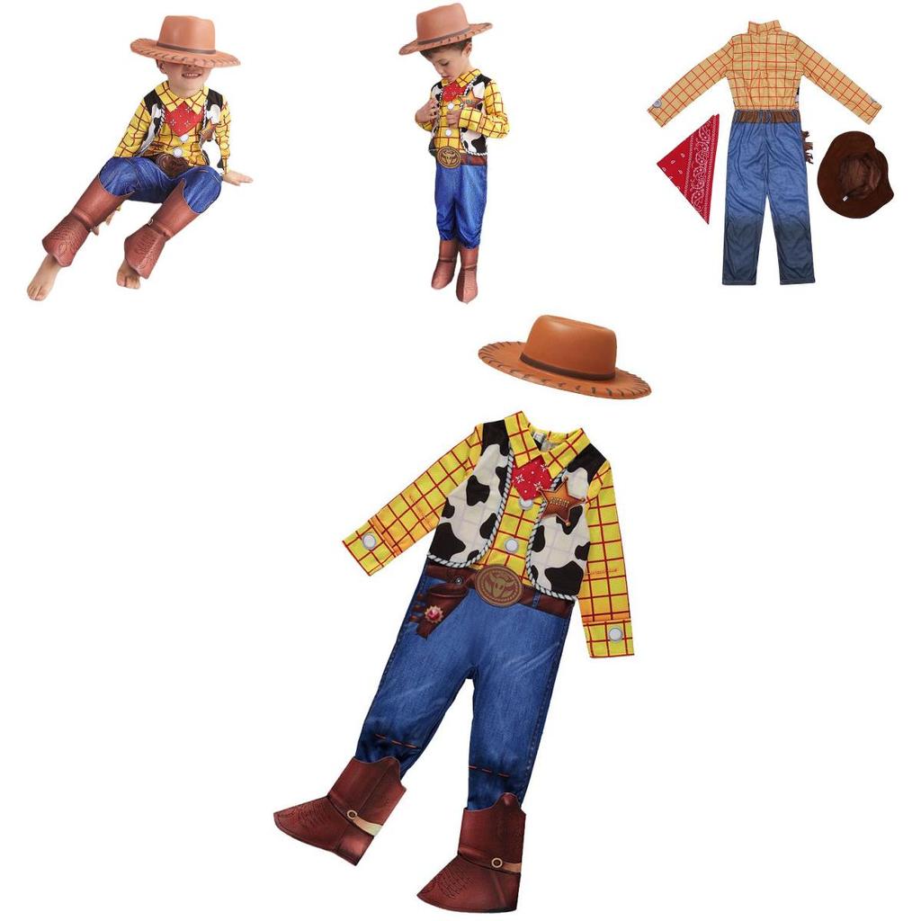 High-quality Polyester Material Kids' Toy Story Cowboy Woody Costume Set